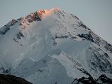 41 Gasherbrum I Hidden Peak North Face Close Up At The End Of Sunset From Gasherbrum North Base Camp In China 